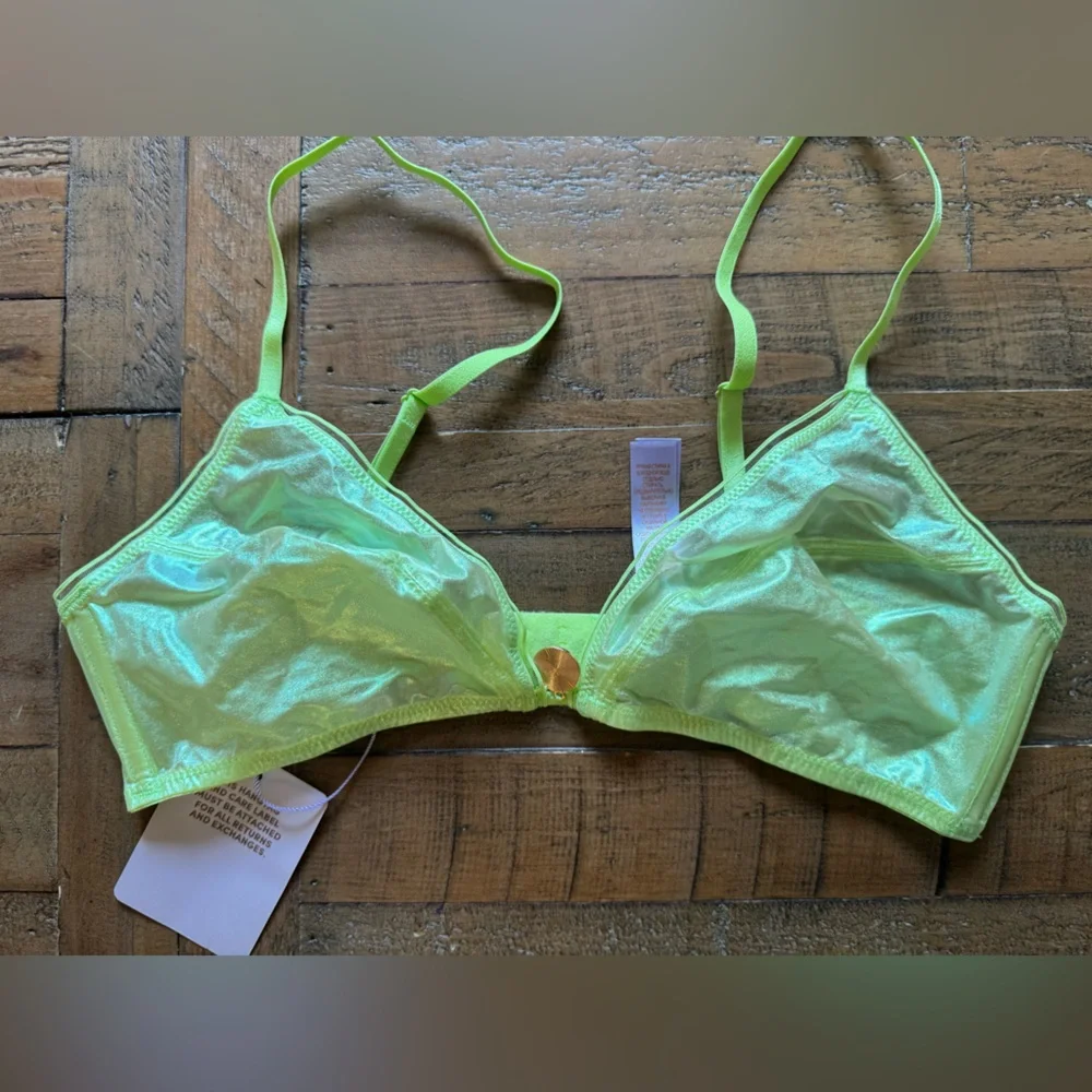 Savage Fenty Iridescent Green Bra & Panty Set - Picture 4 of 5